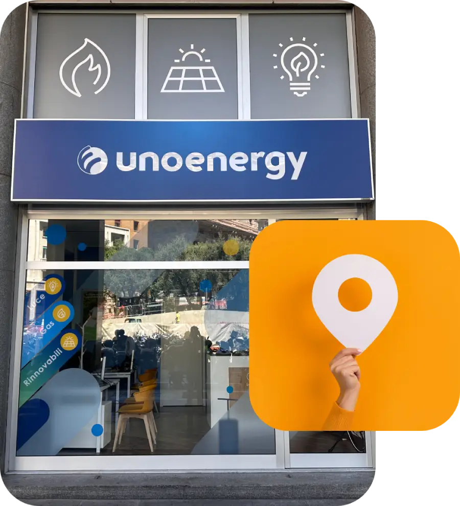 Vetrina esterna di un Unoenergy Point