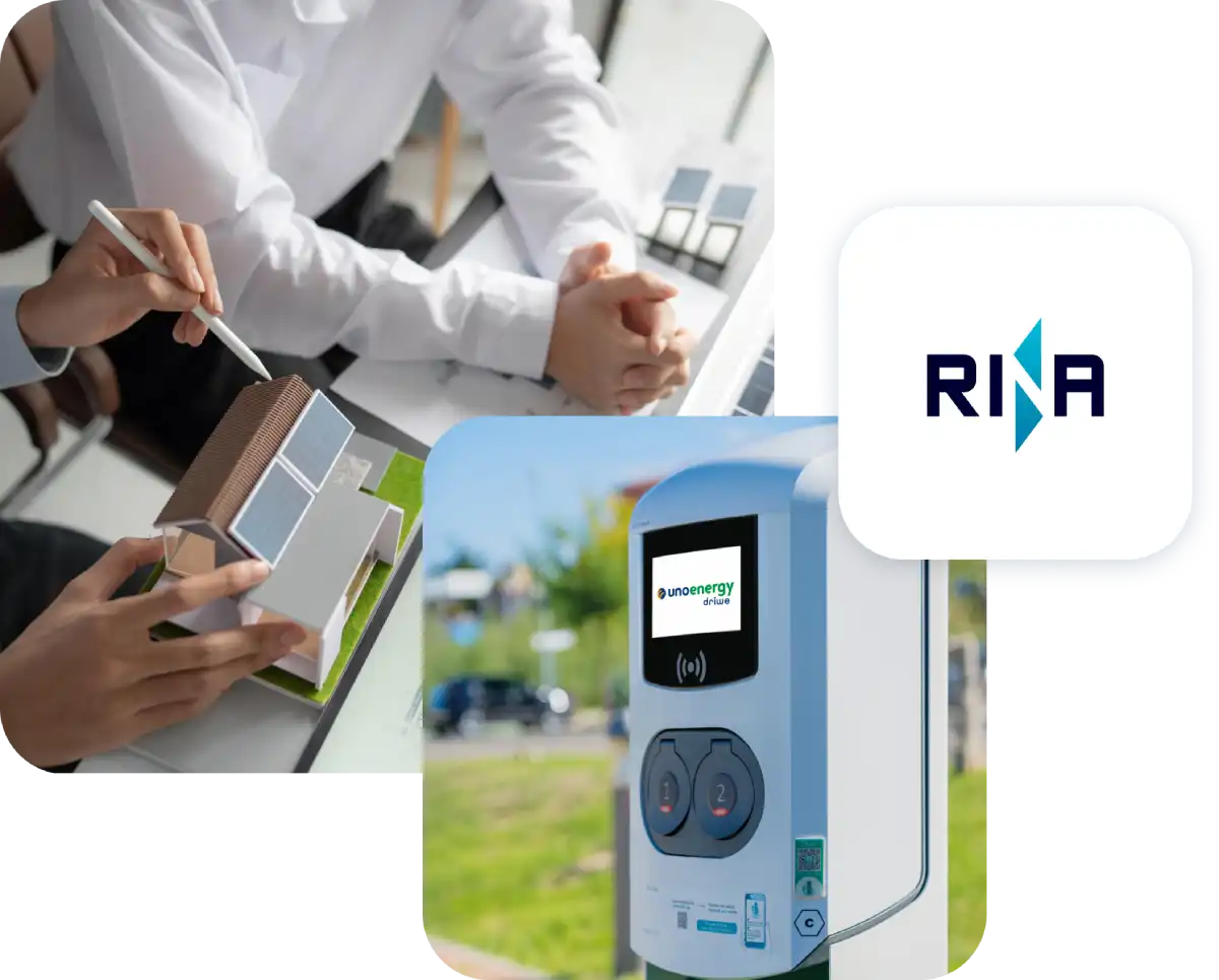 Persone che progettano l'installazione di colonnina di ricarica