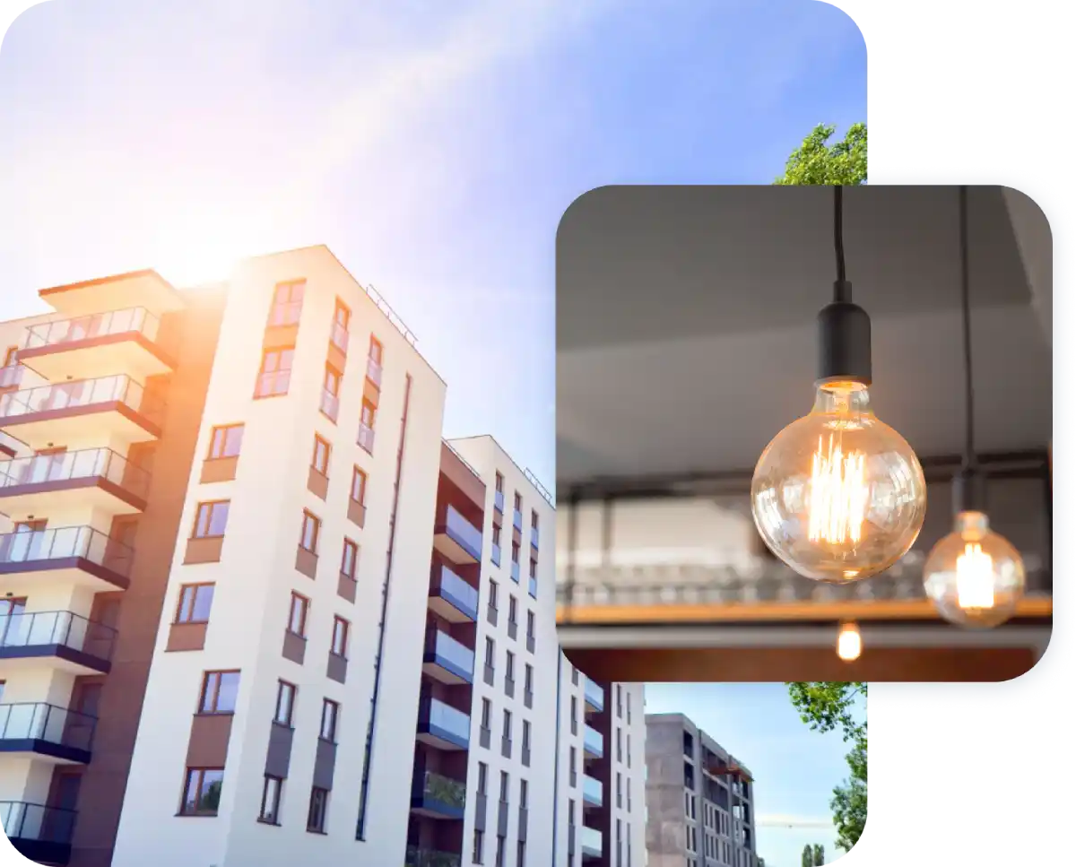 Condominio e una lampadina