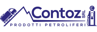 Logo Contoz Srl con sagoma cisterna e pompa, scritta Prodotti Petroliferi.